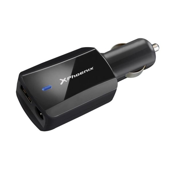 CARGADOR COCHE NOTEBOOK SMARTPHONE PHOENIX  90W + 1XUSB 5V USB 2.0