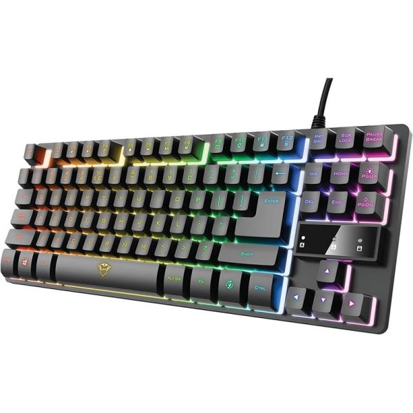 TECLADO TRUST GXT 833 GAMING METALICO USB RGB