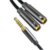 CABLE NBR197 MINI JACK A 2 MINI JACK HEMBRAS AUDIO + MICROFONO XO - Imagen 3