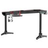 MESA GAMING PRO800 XL FIBRA CARBONO  LUZ RGB  ALFOMBRILLA 140CM MUVIP - Imagen 4
