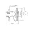 SOPORTE DE PARED TV LED LCD 23-42 CROMAD - Imagen 2