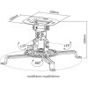 SOPORTE DE TECHO PARA PROYECTOR CROMAD - Imagen 2