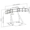 STAND PARA TRES TELEVISORES RACING SIMULATOR COCKPIT SEAT CROMAD - Imagen 6