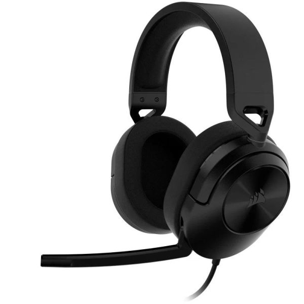 AURICULARES + MICROFONO CORSAIR HS55 SURROUND CARBON GAMING USB BLACK