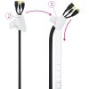 ORGANIZADOR DE CABLE NANOCABLE FLEXIBLE 25MM 1M WHITE - Imagen 3