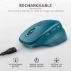 RATON TRUST OZAA ERGONOMICO RECARGABLE WIRELESS BLUE - Imagen 4