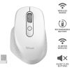 RATON TRUST OZAA ERGONOMICO RECARGABLE WIRELESS WHITE - Imagen 6