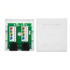 REGLETA DE PARED NANOCABLE 2XRJ45 CAT.6 UTP WHITE - Imagen 4