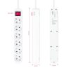 REGLETA NANOCABLE 6 SCHUKOS INTERRUPTOR 1,4M WHITE - Imagen 3