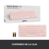 TECLADO LOGITECH K380 BLUETOOTH MULTI-DEVICE ROSE - Imagen 12