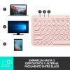 TECLADO LOGITECH K380 BLUETOOTH MULTI-DEVICE ROSE - Imagen 10