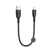 CABLE NB247 CARGA RAPIDA USB - LIGHTNING  6A  25CM CON CLIP  NEGRO XO