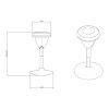 TABURETE MULTIUSOS BALANCIN DESIGN GRIS CROMAD - Imagen 2