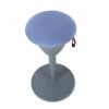 TABURETE MULTIUSOS BALANCIN DESIGN GRIS CROMAD - Imagen 3