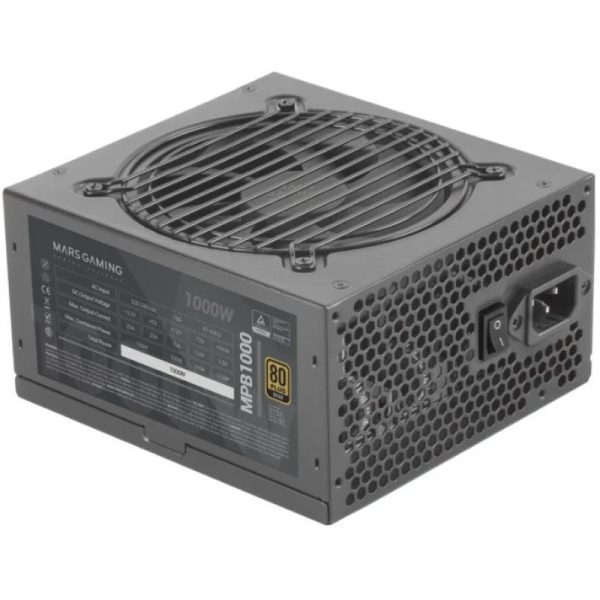 FUENTE DE ALIMENTACION MARS GAMING 1000W 80+ ATX GOLD