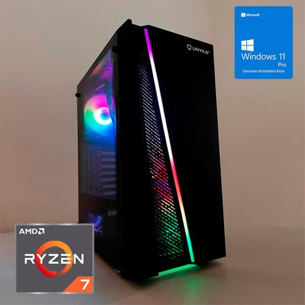 ORDENADOR GAMING EDGE RGB RYZEN 7 5700G 16G SSD500 NVME REF.LIQ 850W W11PRO