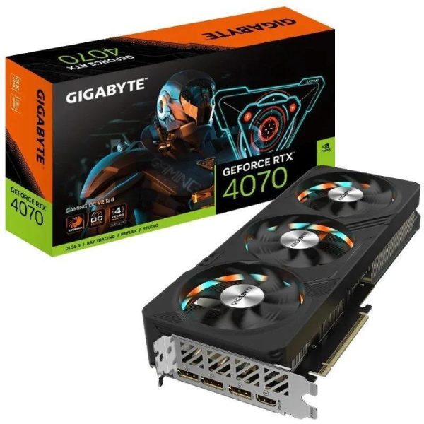 TARJETA DE VIDEO NVIDIA GIGABYTE RTX4070 12GB GAMING OC V2 GDRR6X PCIE 4.0