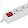 BASE MULTIPLE 3 TOMAS CON INTERRUPTOR + USB + TIPO C ELBAT - Imagen 2