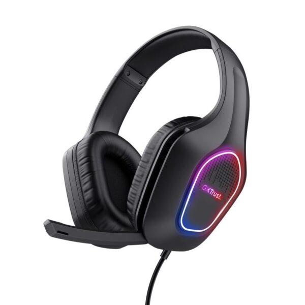 AURICULARES + MICROFONO TRUST GAMING GXT 416 ZIROX HEADSET RGB BLACK