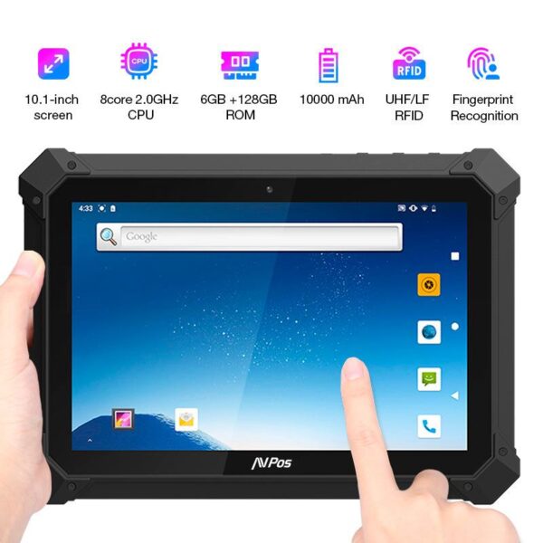 TABLET CAPTURADOR AVPOS RT1000 10.1 QUAD 6GB 128GB WIFI BT NFC 2D 4G ANDRO - Imagen 5