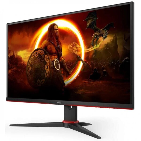 MONITOR GAMING AOC 27 144HZ 2K QHD HDMI DISPLAYPORT BLACK RED - Imagen 2