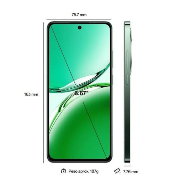 OPPO Reno 12FS 6.67 12GB 512GB 50MPX 5G GREEN - Imagen 2