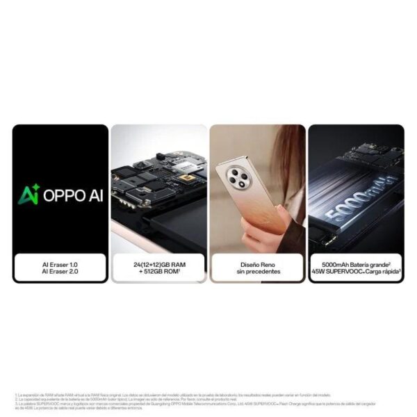 OPPO Reno 12FS 6.67 12GB 512GB 50MPX 5G GREEN - Imagen 4