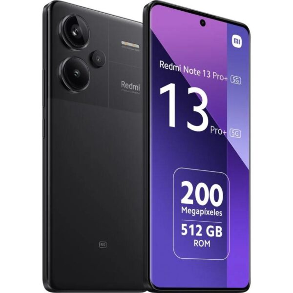 Xiaomi Redmi NOTE 13 Pro+ 5G 6.67 12GB 512GB 200MP NFC BLACK - Imagen 4