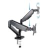 SOPORTE DE MESA TV MONITOR TOOQ DB5132TNR-B 17-32 2 BRAZOS ASISTIDO BLACK - Imagen 2