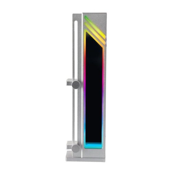 SOPORTE MARS GAMING PARA TARJETA DE VIDEO MAGNETICO RGB SILVER - Imagen 3