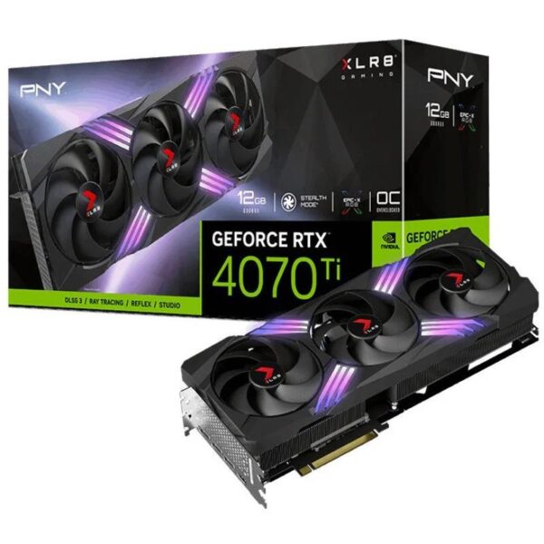 TARJETA DE VIDEO NVIDIA PNY RTX4070TI SUPER 16GB GAMING VERTO OC GDDR6 PCIE