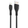 CABLE NB185 CARGA RAPIDA USB - LIGHTNING  6A  1 METRO  NEGRO XO - Imagen 2