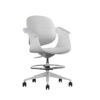 SILLA   TABURETE DE OFICINA TOP WORK GRIS CLARO CROMAD