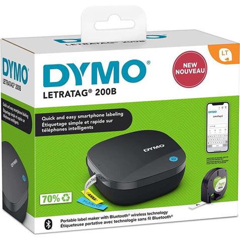 IMPRESORA ETIQUETADORA PORTATIL DYMO LETRATAG 200B BLUETOOTH - Imagen 3