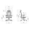 REACONDICIONADA SILLA OFICINA GAMA SENIOR SE1100 CROMAD - Imagen 8