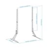 SOPORTE PATAS PEANA UNIVERSAL 23-75 NEGRO TOOQ - Imagen 3