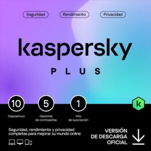 ANTIVIRUS KASPERSKY PLUS 1YEAR 10L PC MAC ANDROID IOS L.ELECTRONICA