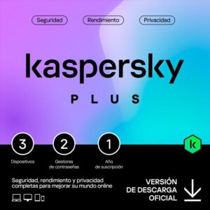 ANTIVIRUS KASPERSKY PLUS 1YEAR 3L PC MAC ANDROID IOS L.ELECTRONICA