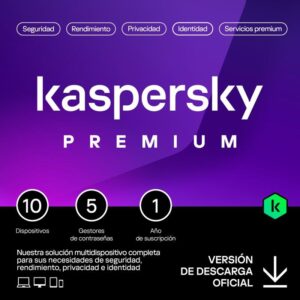 ANTIVIRUS KASPERSKY PREMIUM 1YEAR 10L PC MAC ANDROID IOS L.ELECTRONICA