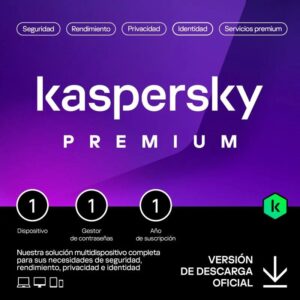 ANTIVIRUS KASPERSKY PREMIUM 1YEAR 1L PC MAC ANDROID IOS L.ELECTRONICA