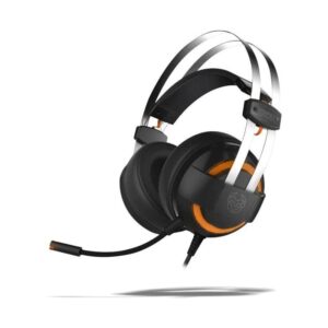 AURICULARES KROM KODE GAMING RGB USB BLACK ORANGE