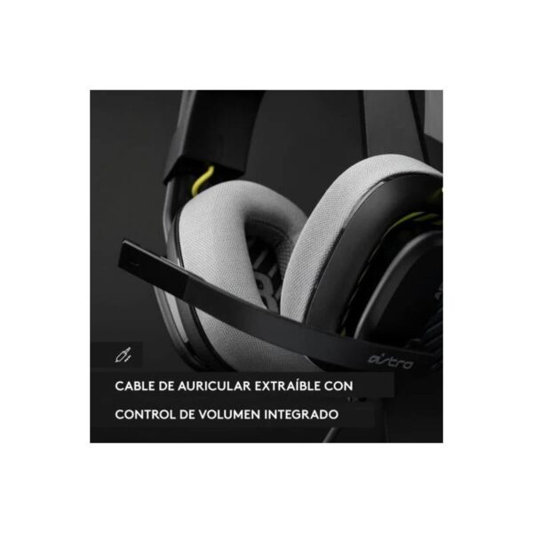 AURICULARES + MICROFONO LOGITECH GAMING A10 ASTRO JACK 3.5MM BLACK - Imagen 5