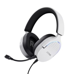 AURICULARES + MICROFONO TRUST GAMING RGB GXT 490W FAYZO HEADSET 7.1 WHITE