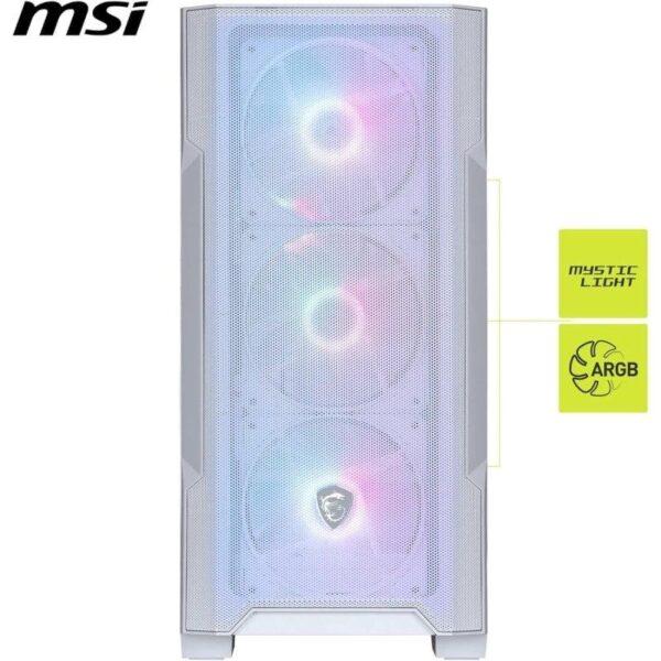 CAJA ORDENADOR GAMING MSI MAG FORGE M100R MATX ARGB WHITE - Imagen 2