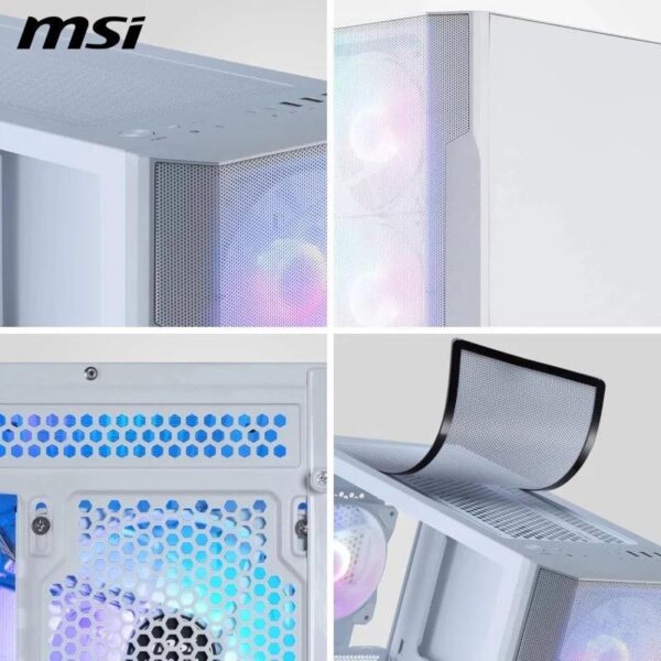 CAJA ORDENADOR GAMING MSI MAG FORGE M100R MATX ARGB WHITE - Imagen 7