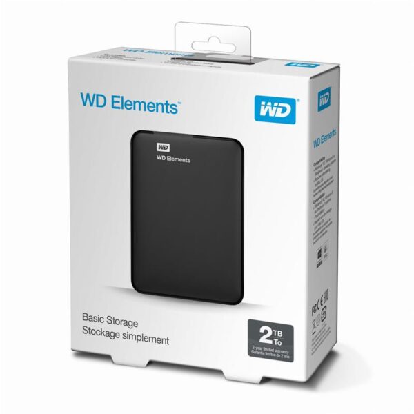 DISCO DURO EXTERNO WESTERN DIGITAL ELEMENTS 2TB 2,5 USB 3.0 - Imagen 3