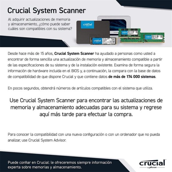 DISCO DURO SSD CRUCIAL 2TB BX500 - Imagen 4