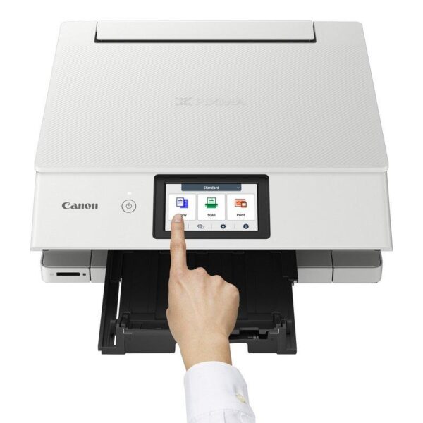 IMPRESORA CANON PIXMA TS8751 DESKJET MFP DUPLEX COLOR WIFI WHITE - Imagen 5