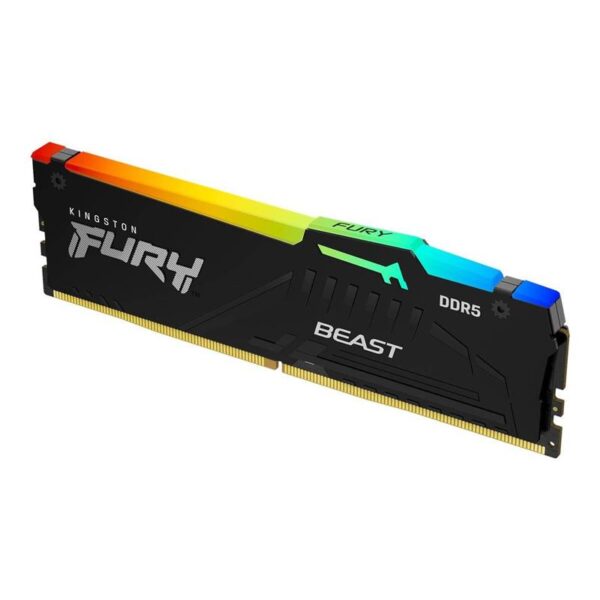 MEMORIA RAM 8GB KINGSTON DDR5 6000MHZ FURY BEAST CL36 135V RGB - Imagen 2