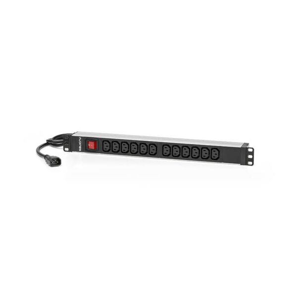 PDU TIPO REGLETA SALICRU DE 12 TOMAS C13 C14 CON INTERRUPTOR